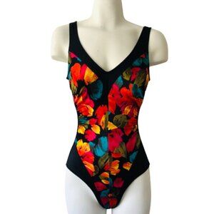 Maillot Battex Body I.D. One Piece Swimsuit in Floral Pattern Size 10